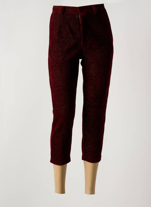 Pantalon trei sferturi roșu THE KORNER femeie