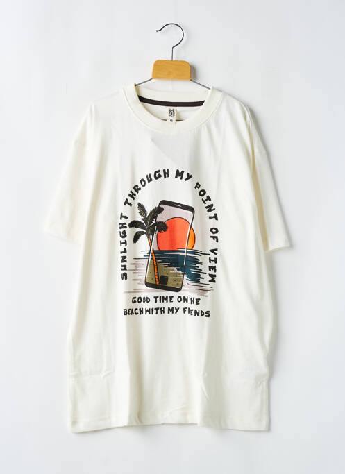 Tricou alb TAPE À L'OEIL băiat