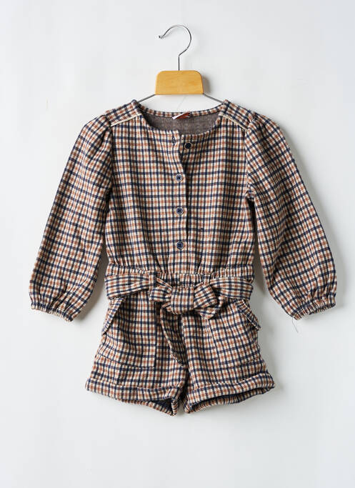 Salopetă scurtă bej TAPE À L'OEIL fată