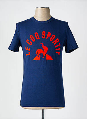 Tricou guler rotund albastru LE COQ SPORTIF bărbat