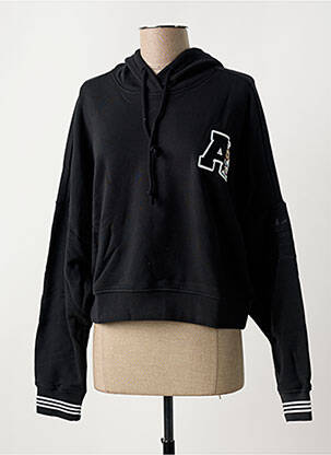 Hanorac cu glugă negru ADIDAS femeie