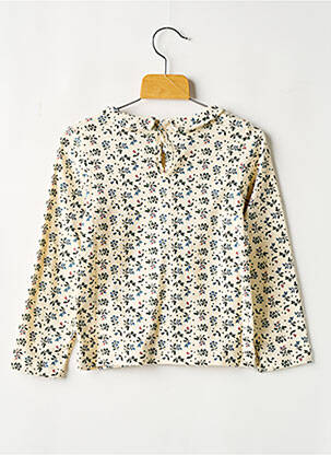 Tricou guler claudine alb PETIT BATEAU fată
