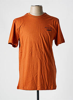 Tricou guler rotund maro SELECTED bărbat