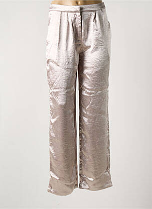 Pantalon larg argintiu VILA femeie