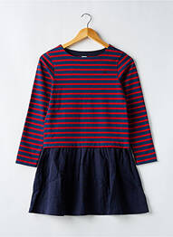 Rochie midi guler rotund albastru PETIT BATEAU fille