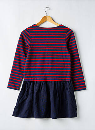 Rochie midi guler rotund albastru PETIT BATEAU fată