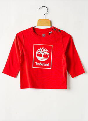 Tricou guler rotund roșu TIMBERLAND băiat