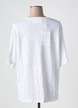 Tricou guler rotund alb SELECTED femeie