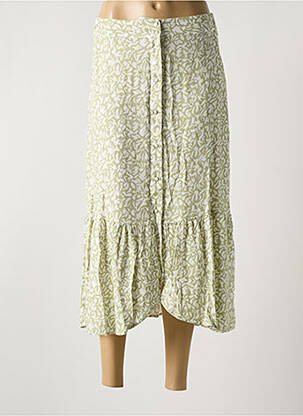 Fustă midi verde PIECES femeie