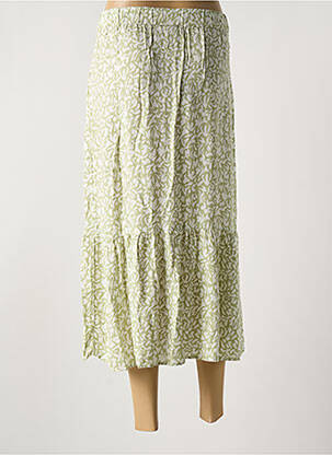 Fustă midi verde PIECES femeie