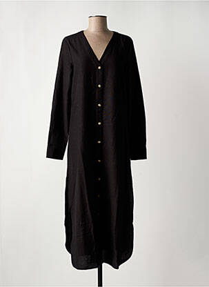 Rochie midi guler în v negru VILA femeie