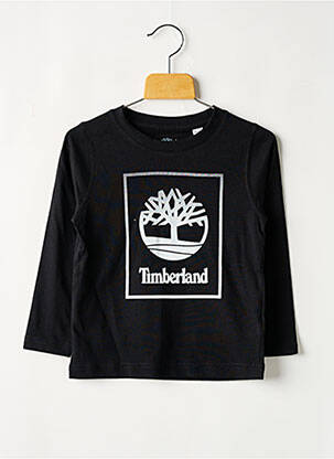 Tricou guler rotund negru TIMBERLAND băiat