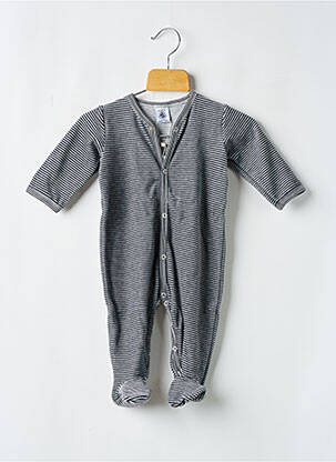 Pijama guler rotund albastru PETIT BATEAU copil