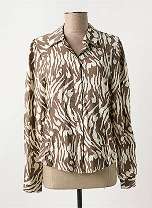 Cămașă maro VILA femeie