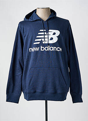Hanorac cu glugă glugă albastru NEW BALANCE bărbat