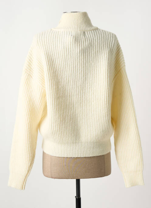 Pulover alb PIECES femeie