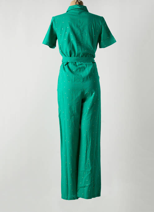 Salopetă-pantalon verde PIECES femeie