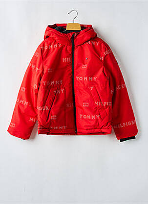 Geacă matlasată guler col înalt roșu TOMMY HILFIGER băiat
