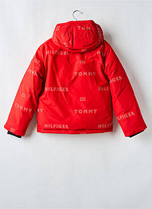 Geacă matlasată guler col înalt roșu TOMMY HILFIGER băiat