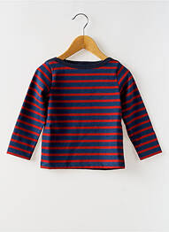 Tricou guler rotund albastru PETIT BATEAU copil