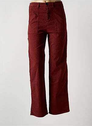 Pantalon drept roșu LEON & HARPER femeie