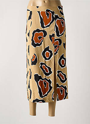 Fustă midi bej OBJECT femeie