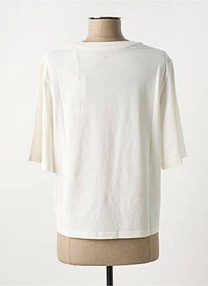 Tricou guler rotund alb THINKING MU femeie