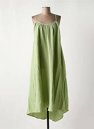 Rochie midi guler rotund verde VERO MODA femme