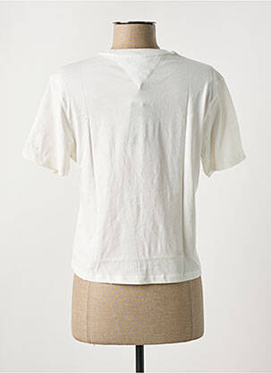 Tricou guler rotund alb TOMMY HILFIGER femeie