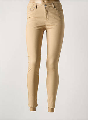 Pantalon slim bej VERO MODA femeie