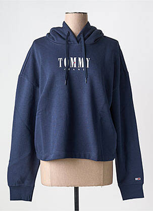 Hanorac cu glugă guler rotund albastru TOMMY HILFIGER femeie