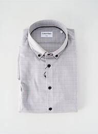 Cămașă cu mâneci lungi gri CALVIN KLEIN homme