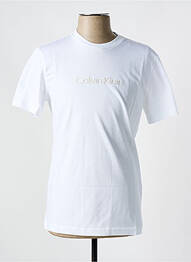 Tricou guler rotund alb CALVIN KLEIN homme