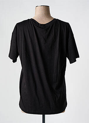 Tricou guler rotund negru ICHI femeie