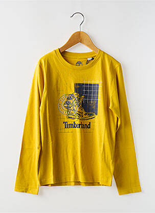 Tricou guler rotund galben TIMBERLAND băiat