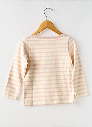 Tricou guler rotund alb PETIT BATEAU fată