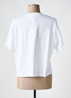 Tricou guler rotund alb TOMMY HILFIGER femeie