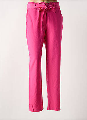 Pantalon chino roz PIECES femeie
