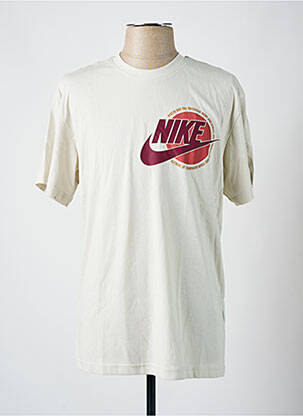 Tricou guler rotund alb NIKE bărbat