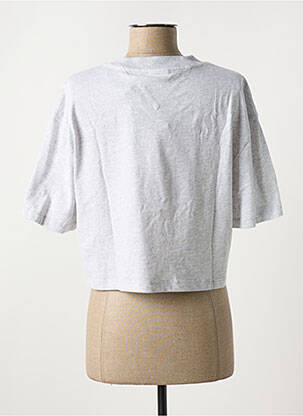 Tricou guler rotund gri TOMMY HILFIGER femeie