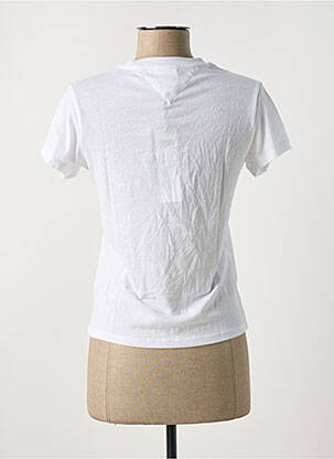 Tricou guler rotund alb TOMMY HILFIGER femeie
