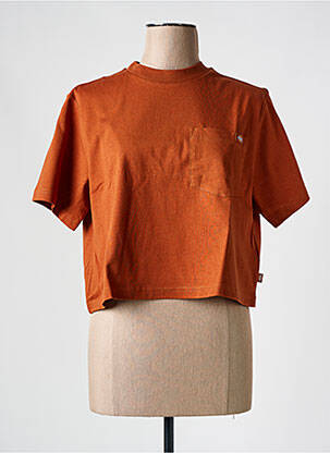 Tricou guler rotund maro DICKIES femeie