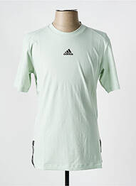 Tricou guler rotund verde ADIDAS homme