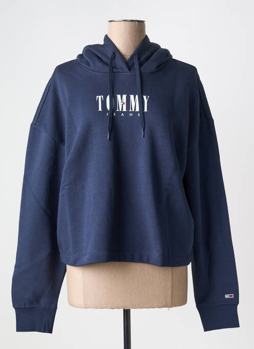 Hanorac cu glugă albastru TOMMY HILFIGER femeie