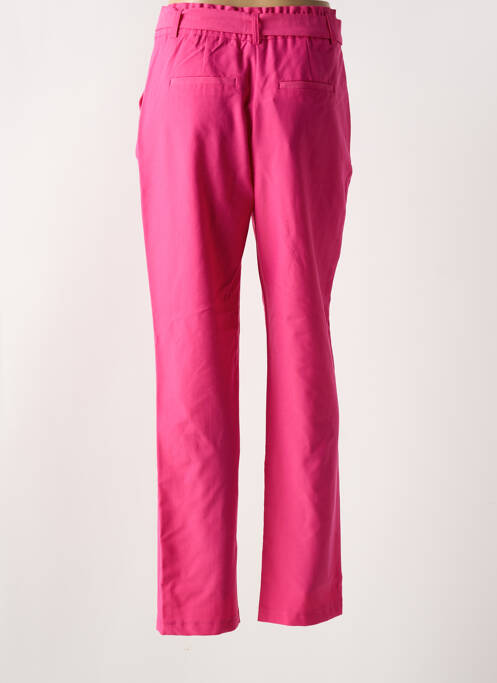 Pantalon chino roz PIECES femeie