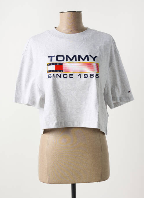 Tricou gri TOMMY HILFIGER femeie