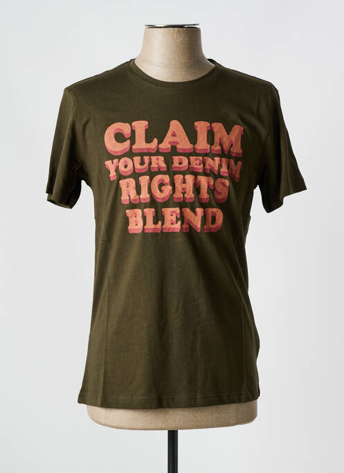 Tricou verde BLEND bărbat