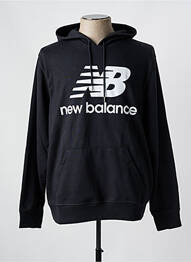 Hanorac cu glugă guler rotund negru NEW BALANCE homme