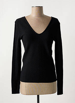 Pulover guler rotund negru CALVIN KLEIN femeie