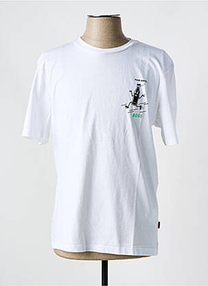 Tricou guler rotund alb HUGO BOSS bărbat
